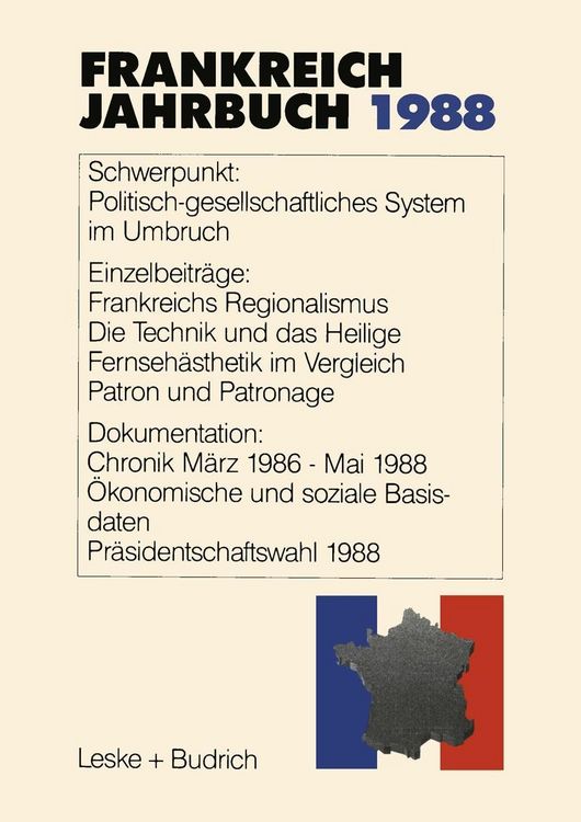 Produktbild: Frankreich-Jahrbuch 1988
