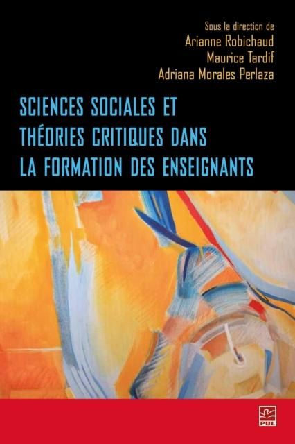 Produktbild: Sciences sociales et theories critiques dans la formation..