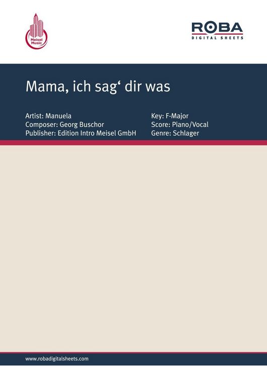 Produktbild: Mama, ich sag' dir was