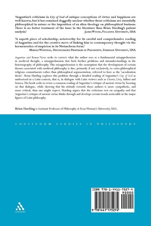 Produktbild: Augustine and Roman Virtue