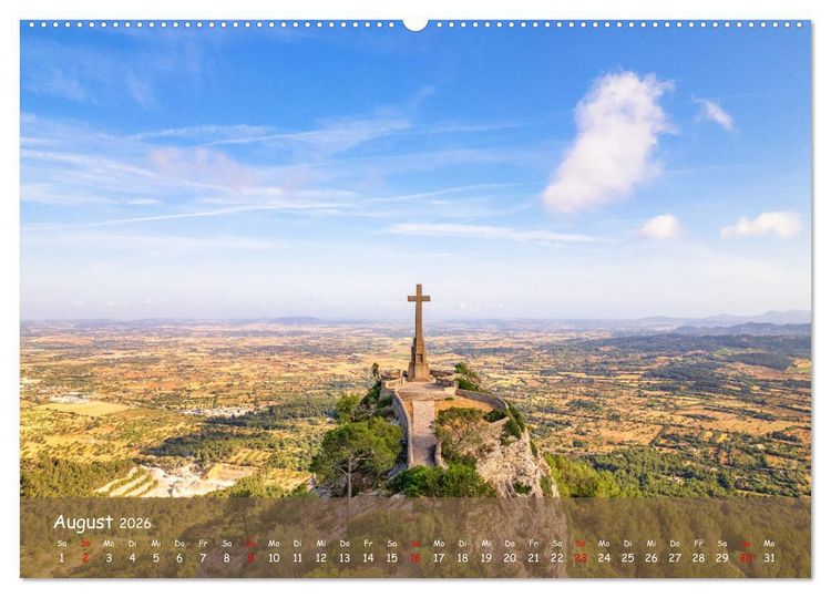 Produktbild: Bergparadies Mallorca (hochwertiger Premium Wandkalender 2026 DIN A2 quer), Kunstdruck in Hochglanz