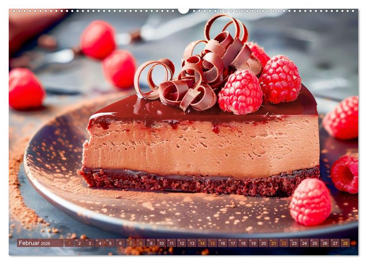 Produktbild: Alles Schokolade oder was?! - Hei&szlig;e und kalte Gaumenfreuden aus Schokolade (hochwertiger Premium Wandkalender 2026 DIN A2 quer), Kunstdruck in Hochglanz
