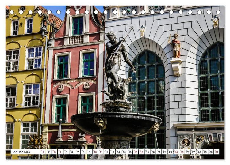 Produktbild: Danzig - Gdansk (Tischkalender 2026 DIN A5 quer), CALVENDO Monatskalender