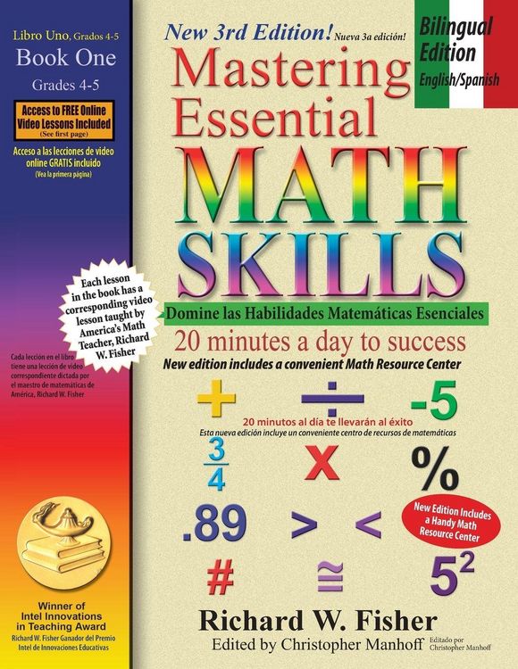 Produktbild: Mastering Essential Math Skills Book 1, Bilingual Edition - English/Spanish