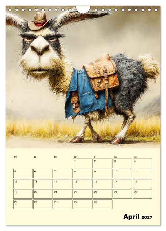 Produktbild: Lama la Vida. Lama-Momente zwischen Humor und Charakter (Wandkalender 2027 DIN A4 hoch), CALVENDO Monatskalender