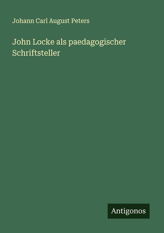 Produktbild: John Locke als paedagogischer Schriftsteller