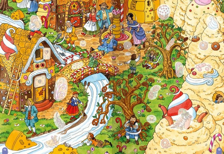Produktbild: Wimmeln, R&auml;tseln, Stickern: M&auml;rchen