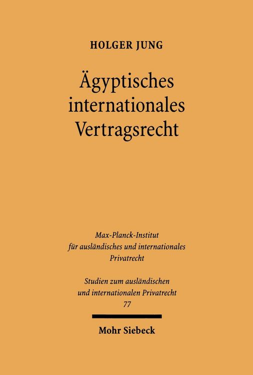 Produktbild: &Auml;gyptisches internationales Vertragsrecht