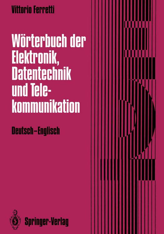 Produktbild: W&ouml;rterbuch der Elektronik, Datentechnik und Telekommunikation / Dictionary of Electronics, Computing and Telecommunications