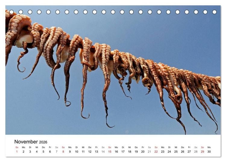 Produktbild: Peloponnes Impressionen / 2026 (Tischkalender 2026 DIN A5 quer), CALVENDO Monatskalender