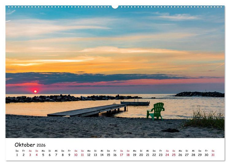 Produktbild: Bornholm 2026 Ein Jahr im Sommer (Wandkalender 2026 DIN A2 quer), CALVENDO Monatskalender