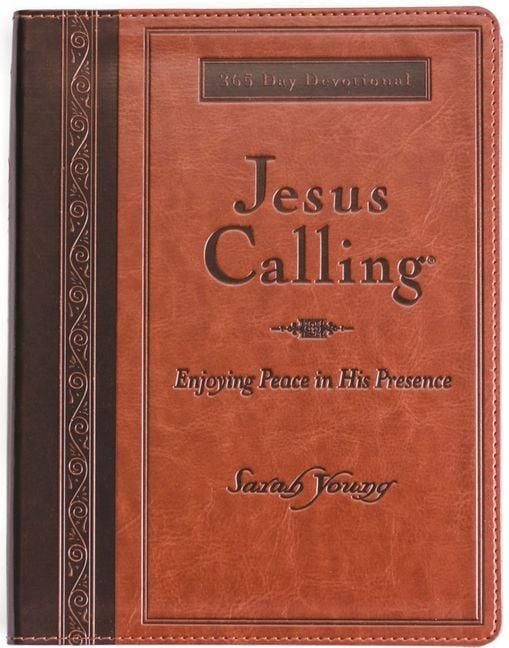 Produktbild: Jesus Calling, Large Text Brown Leathersoft, with Full Scriptures