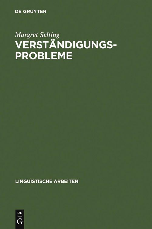 Produktbild: Verst&auml;ndigungsprobleme