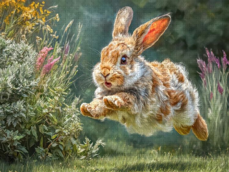 Produktbild: CALVENDO Puzzle Kaninchenportraits | 1000 Teile Lege-Gr&ouml;&szlig;e 64x48cm Foto-Puzzle f&uuml;r gl&uuml;ckliche Stunden