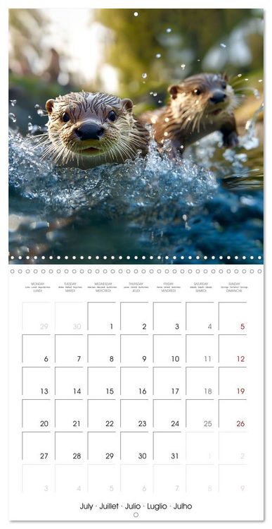 Produktbild: Cute Otter Moments (Wall Calendar 2026 12 &times; 12 Inch) CALVENDO 12 Month Wall Calendar