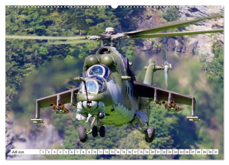 Produktbild: Hubschrauber in Action (Wandkalender 2026 DIN A2 quer), CALVENDO Monatskalender