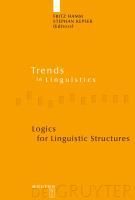 Produktbild: Logics for Linguistic Structures