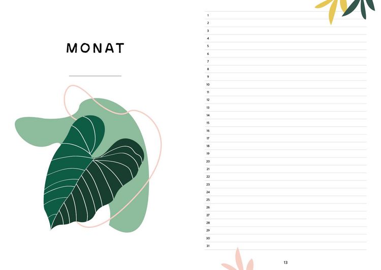 Produktbild: Mein Bullet Journal (Botanical Edition) Besser planen & Tr&auml;ume verwirklichen