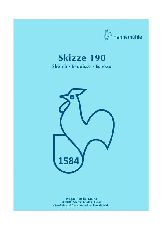 Produktbild: Hahnem&uuml;hle Papier Skizze 190, DIN A4, 190 g/m&sup2;