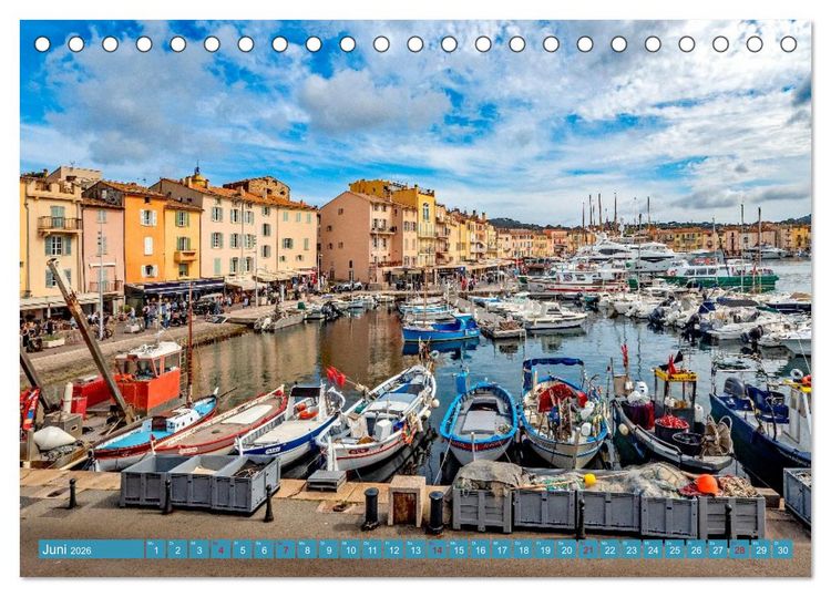 Produktbild: Zauber der C&ocirc;te d'Azur (Tischkalender 2026 DIN A5 quer), CALVENDO Monatskalender
