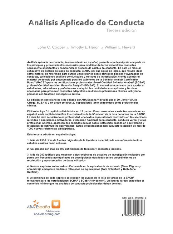 Produktbild: An&aacute;lisis Aplicado de Conducta, Tercera Edici&oacute;n en Espa&ntilde;ol