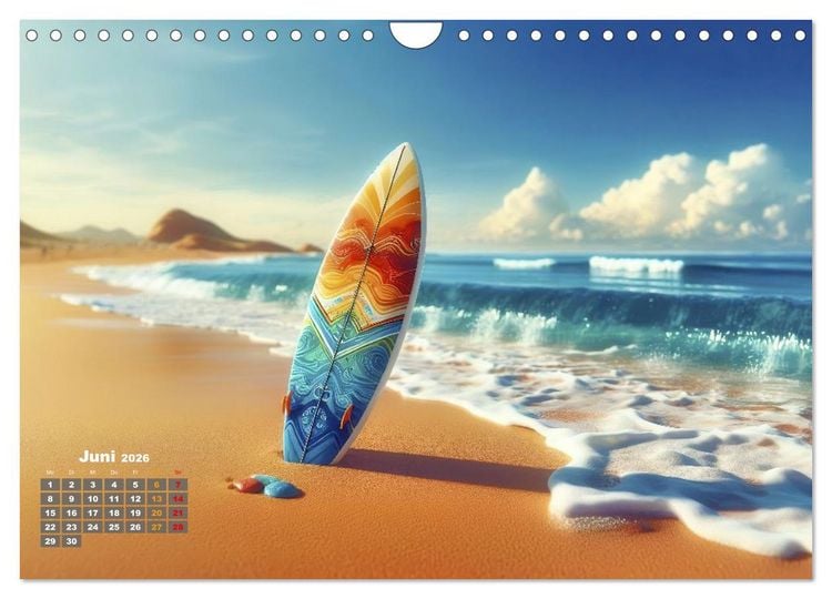 Produktbild: Big Wave Surfen (Wandkalender 2026 DIN A4 quer), CALVENDO Monatskalender