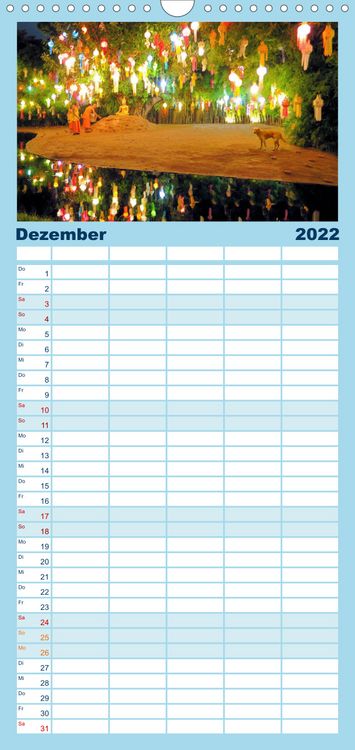 Produktbild: Familienplaner Hunde aus aller Welt (Wandkalender 2022 , 21 cm x 45 cm, hoch)