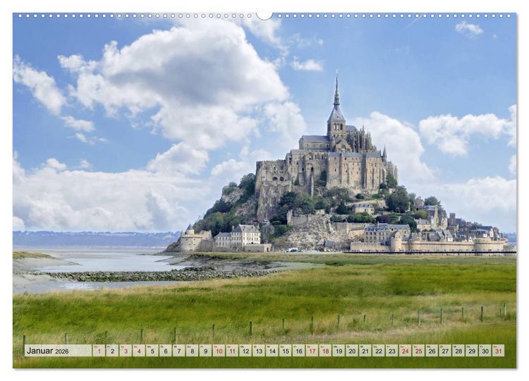 Produktbild: Normandie erleben (Wandkalender 2026 DIN A2 quer), CALVENDO Monatskalender