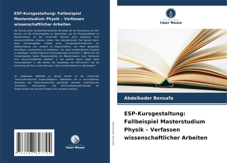 Produktbild: ESP-Kursgestaltung: Fallbeispiel Masterstudium Physik - Verfassen wissenschaftlicher Arbeiten