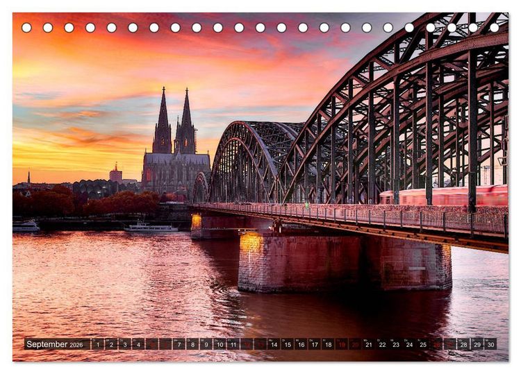 Produktbild: Weltbekannte Br&uuml;cken (Tischkalender 2026 DIN A5 quer), CALVENDO Monatskalender