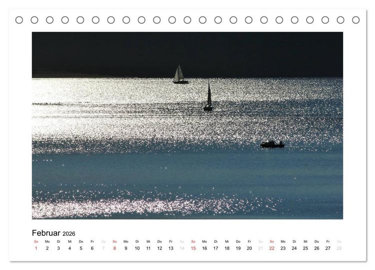 Produktbild: Boote 2026 (Tischkalender 2026 DIN A5 quer), CALVENDO Monatskalender
