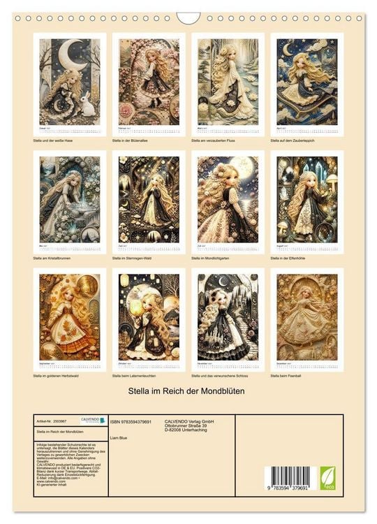 Produktbild: Stella im Reich der Mondbl&uuml;ten (Wandkalender 2027 DIN A3 hoch), CALVENDO Monatskalender