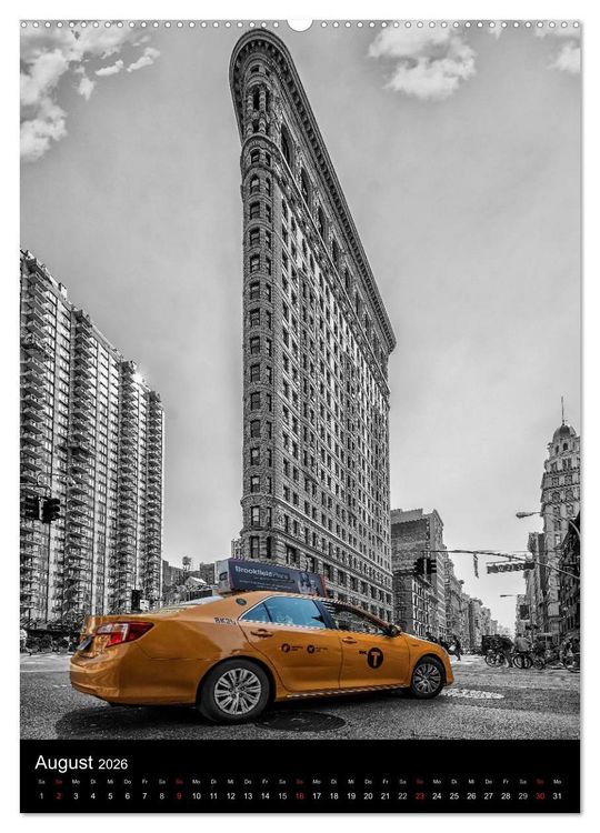 Produktbild: New York Colorkey (Wandkalender 2026 DIN A2 hoch), CALVENDO Monatskalender