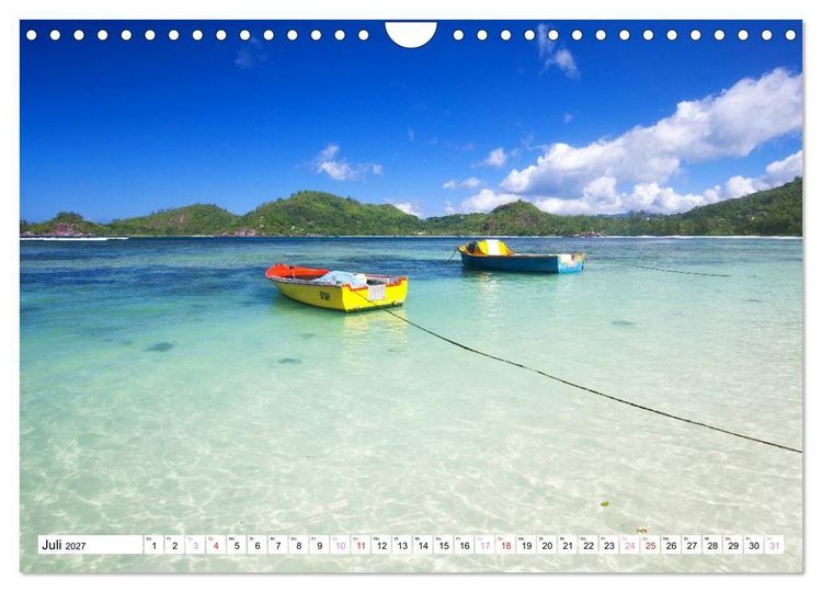 Produktbild: Seychellen Strandfeeling (Wandkalender 2027 DIN A4 quer), CALVENDO Monatskalender