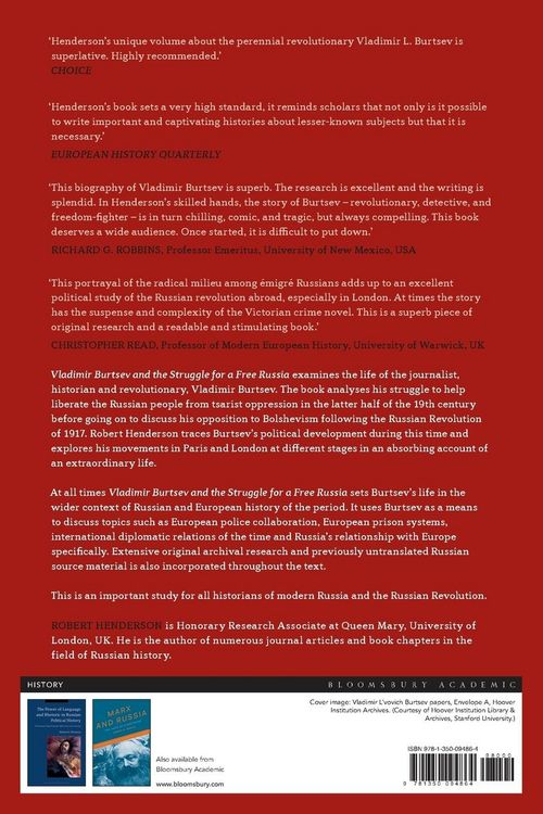 Produktbild: Vladimir Burtsev and the Struggle for a Free Russia
