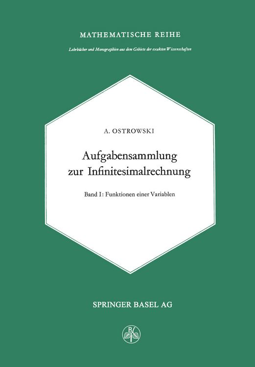 Produktbild: Aufgabensammlung zur Infinitesimalrechnung
