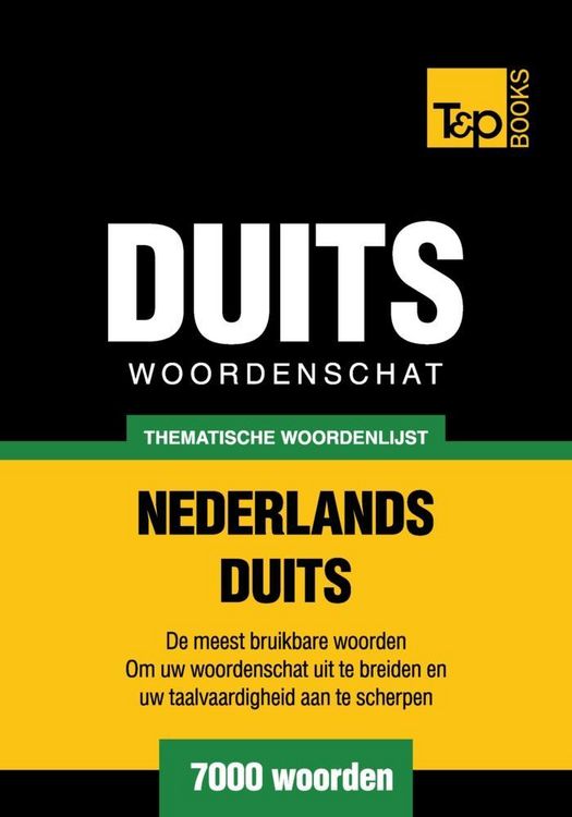 Produktbild: Thematische woordenschat Nederlands-Duits - 7000 woorden