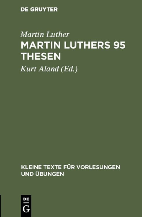 Produktbild: Martin Luthers 95 Thesen