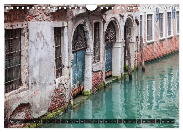 Produktbild: VENEDIG charmante Details (Wandkalender 2026 DIN A4 quer), CALVENDO Monatskalender