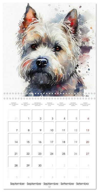 Produktbild: Artistic Dog Breeds (Wall Calendar 2026 12 &times; 12 Inch) CALVENDO 12 Month Wall Calendar