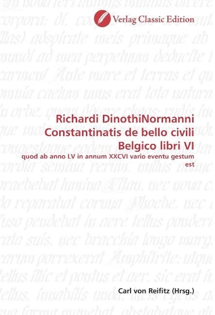 Produktbild: Richardi DinothiNormanni Constantinatis de bello civili Belg