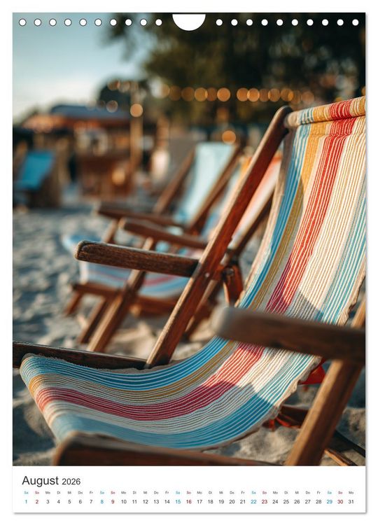 Produktbild: Sehnsucht Strand (Wandkalender 2026 DIN A4 hoch), CALVENDO Monatskalender