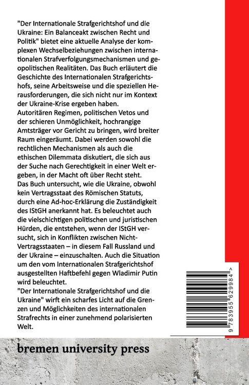 Produktbild: Der Internationale Strafgerichtshof (ICC) und die Ukraine