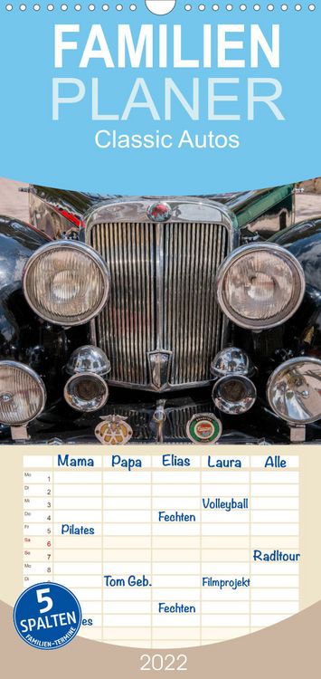 Produktbild: Classic Autos - Familienplaner hoch (Wandkalender 2022 , 21 cm x 45 cm, hoch)