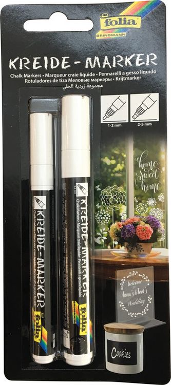 Produktbild: Kreidemarker 2er Set Wei&szlig;