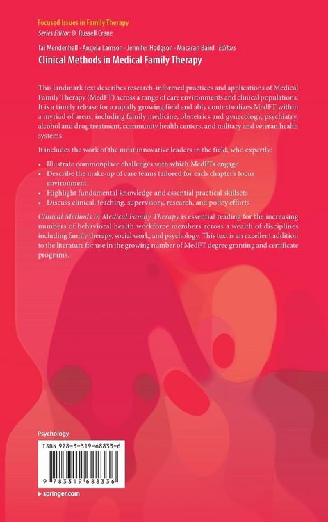 Produktbild: Clinical Methods in Medical Family Therapy
