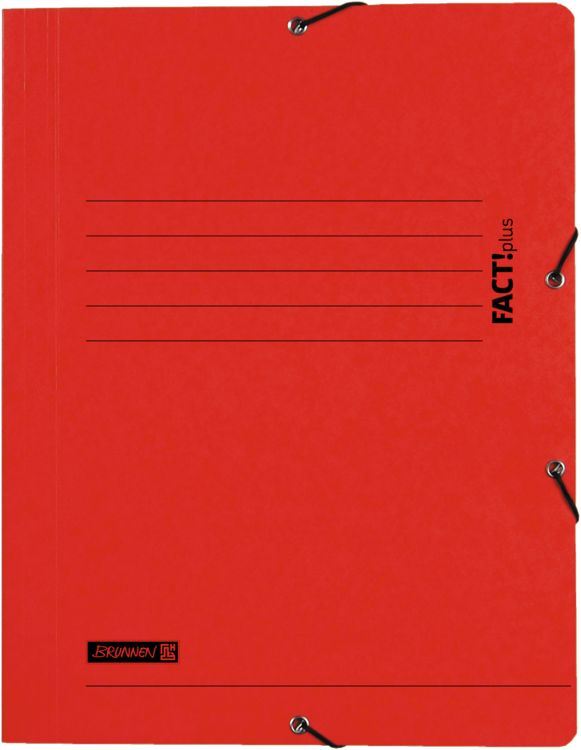 Produktbild: Brunnen Sammelmappe FACT! rot Gummizug