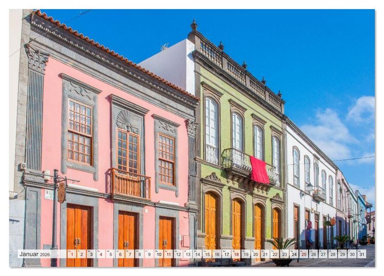 Produktbild: Gran Canaria &ndash; Natur trifft Geschichte (hochwertiger Premium Wandkalender 2026 DIN A2 quer), Kunstdruck in Hochglanz