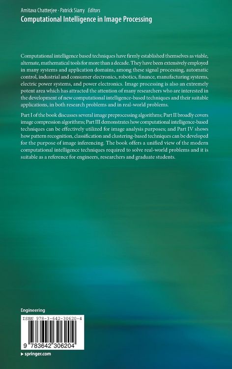 Produktbild: Computational Intelligence in Image Processing