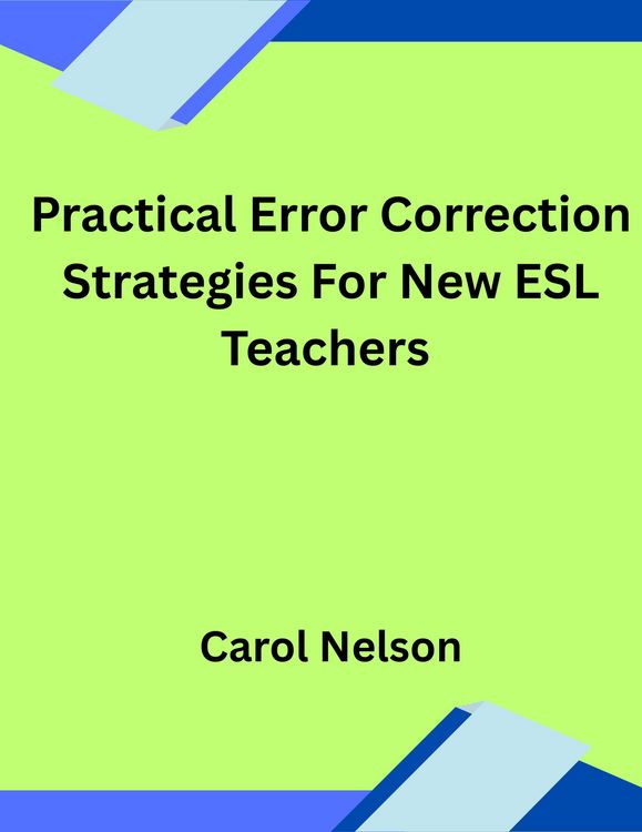 Produktbild: Practical Error Correction Strategies For New ESL Teachers